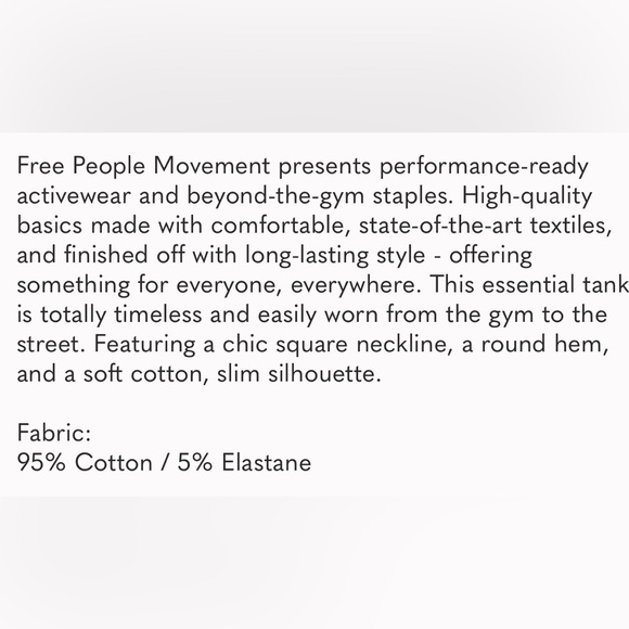 FP Movement Throw & Go Tank Size Small - Picture 3 of 3